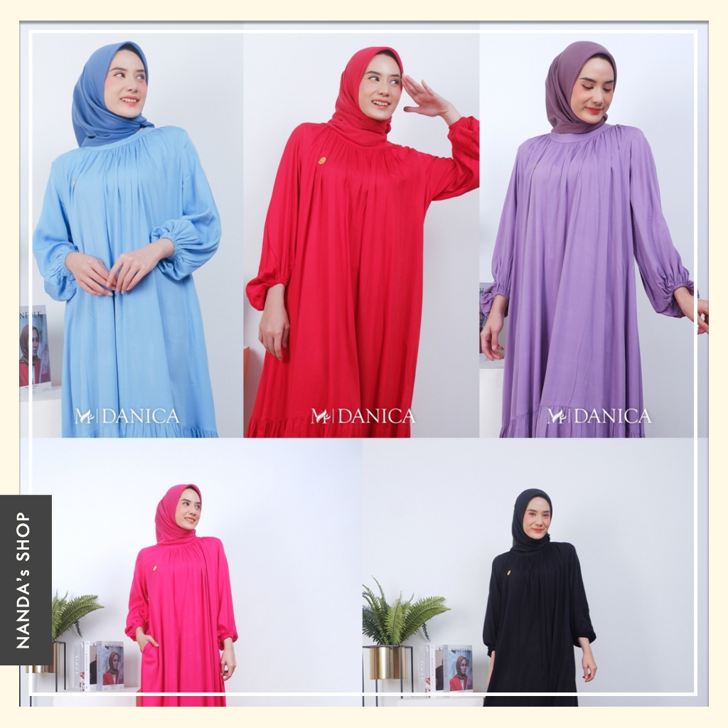 [MAREMA ZALIFA] GAMIS KATUN TWILL PREMIUM DANICA SERIES ( LD 100 - 110 ) 100% ORI