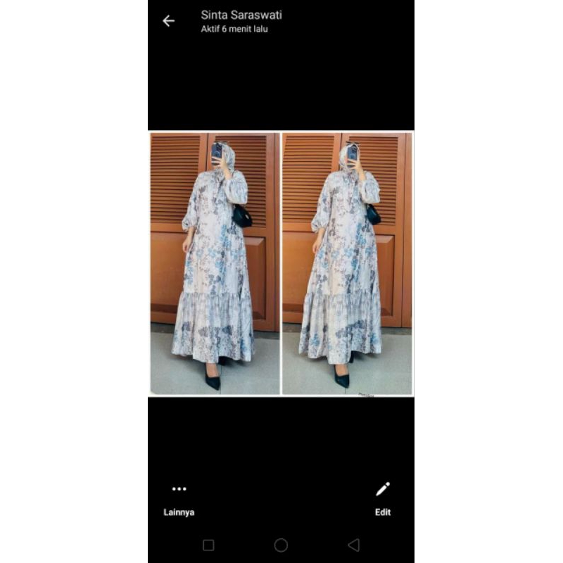 gamis onset hijab dior silk