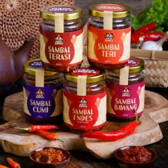 

5 BOTOL SAMBAL ALL VARIANT BAWANG CUMI TERI KOREK TERASI