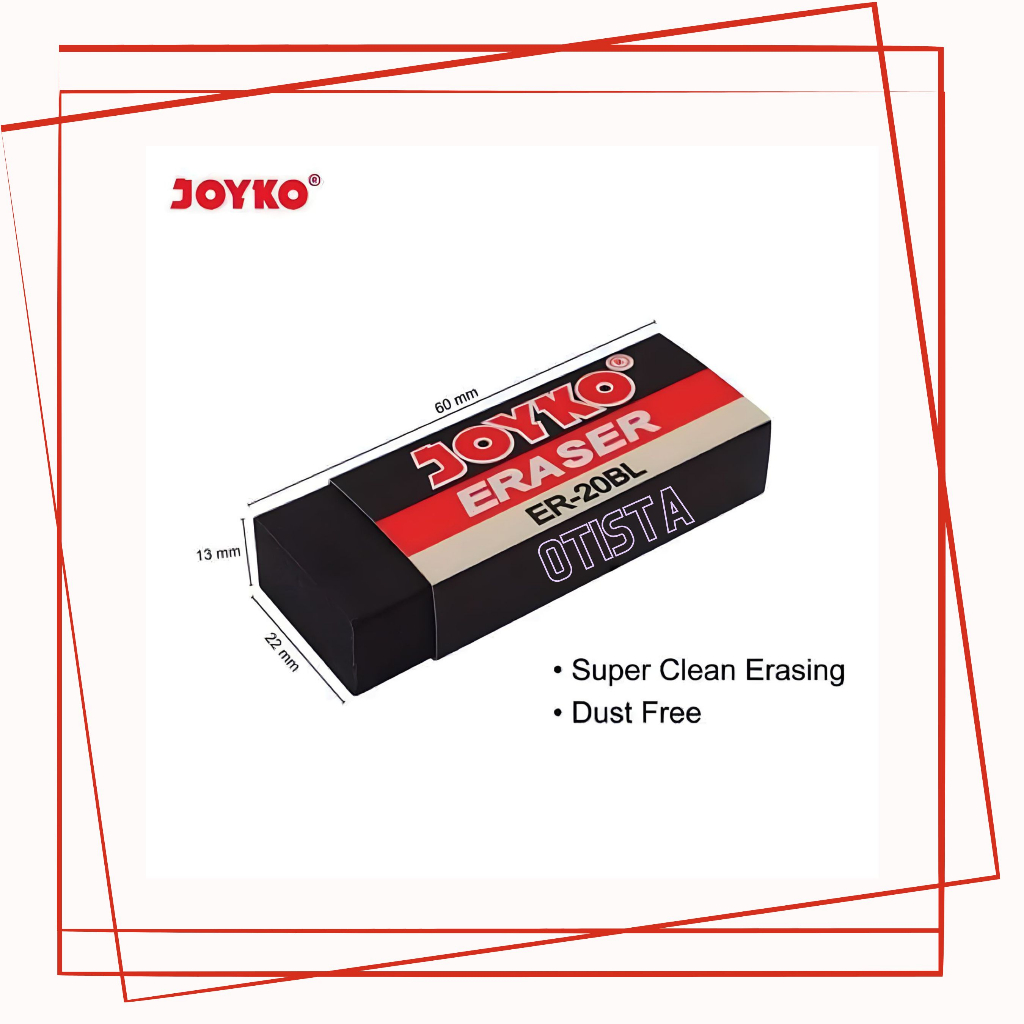 

Penghapus Joyko ER-20BL/ Penghapus Joyko Hitam ER-20BL/ Penghapus Joyko Hitam Besar