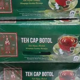 

3 BUNGKUS TERMURAH TEH CAP BOTOL HIJAU MELATI ISI 25 PCS