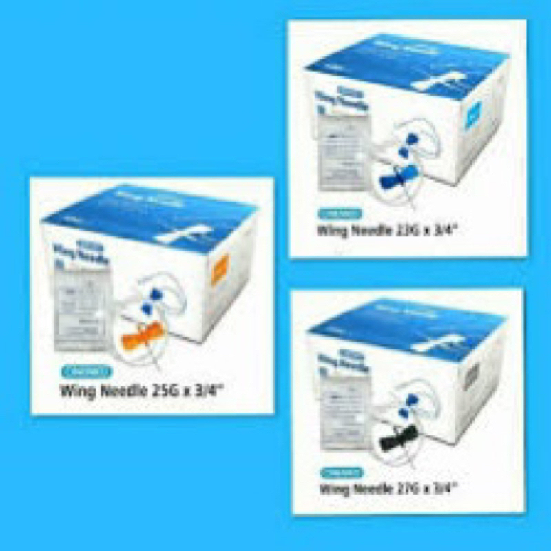 WING NEDLE PER BOX ISI 100 Pcs / wing kupu box