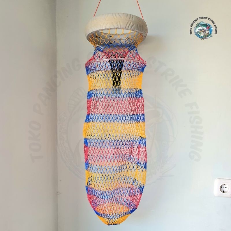 KARAMBA IKAN PLES BAN BERKUALITAS MANCING NYOBOK MOTIF JARING WARNA