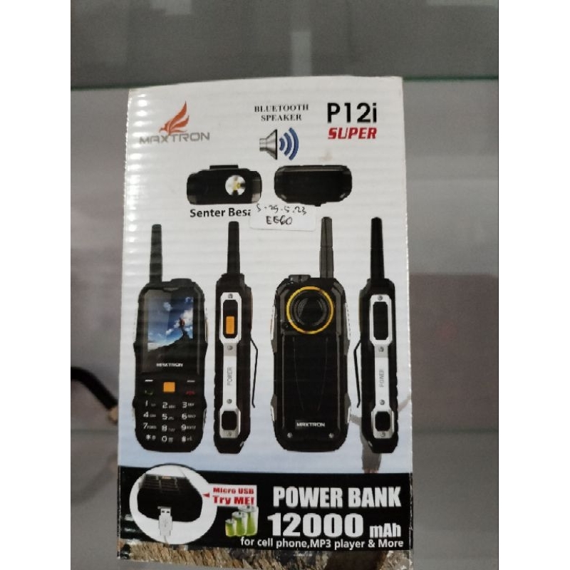 hp maxtron P12I batrai tahan dan sinyal kuat