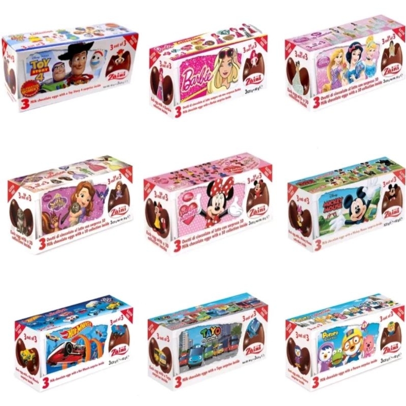 Zaini Egg Surprise Chocolate Tsum Tsum Frozen Barbie Hotwheels Cokelat Coklat Telur Telor bonus hadi