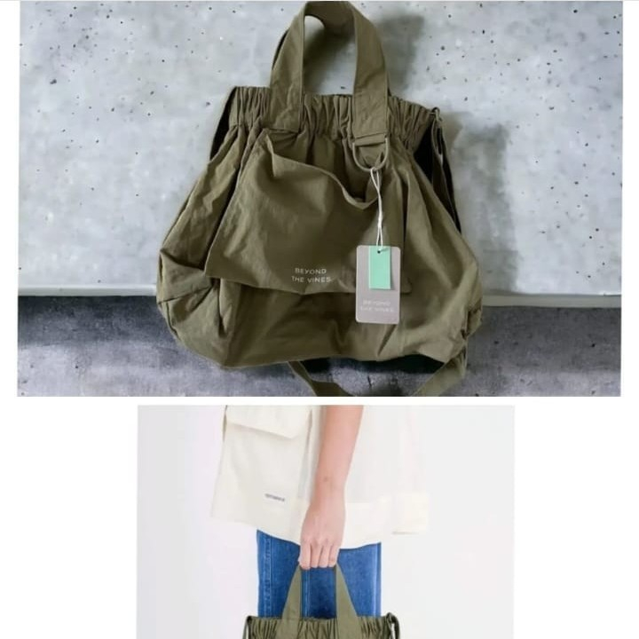 BEYOND THE VINES dumpling Medium in Light Olive NEW ORI