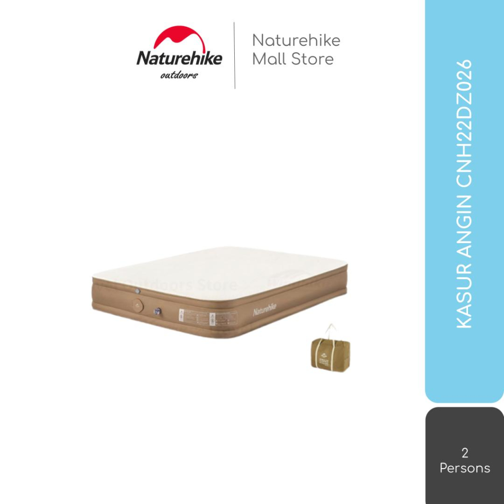 KASUR MATRAS ANGIN CAMPING / GLAMPING NATUREHIKE CNH22DZ026 + POMPA