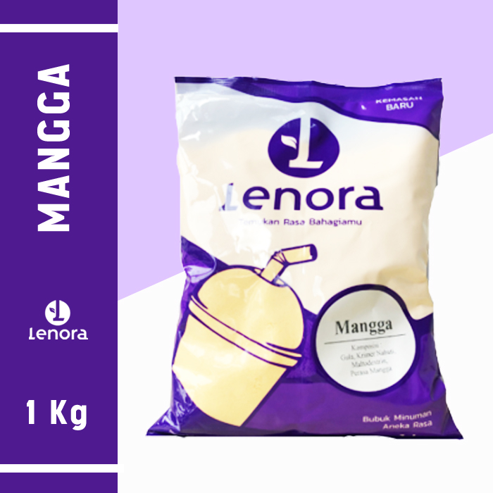 

LENORA Bubuk Minuman Mangga / Powder Drink Rasa Mango Kemasan 1kg