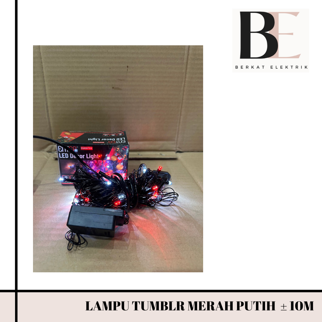 LAMPU TUMBLR / LAMPU NATAL MERAH PUTIH ENTER ± 10 M