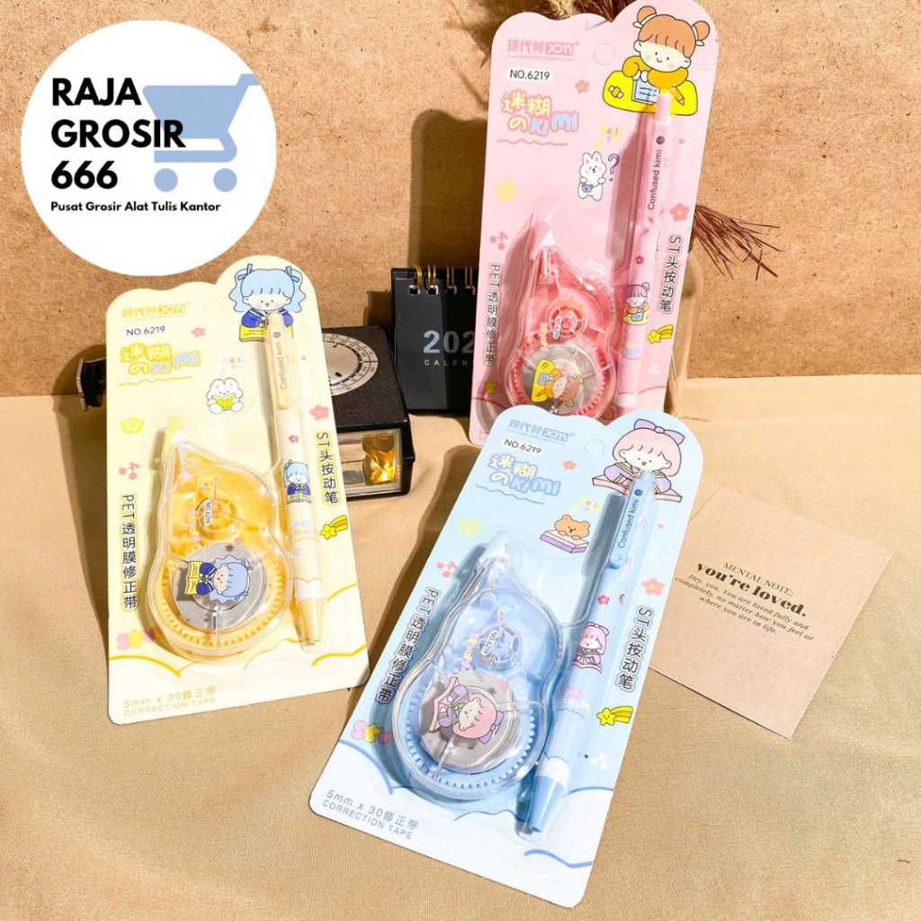 

Correction tape 2 in 1 cewe 30 meter ( 1 correction tape + 1 pen ) XDM-6219 LUCU IMUT KADO UNIK ALAT-ALAT SEKOLAH AESTHETIC KOREA ORIGINAL COD