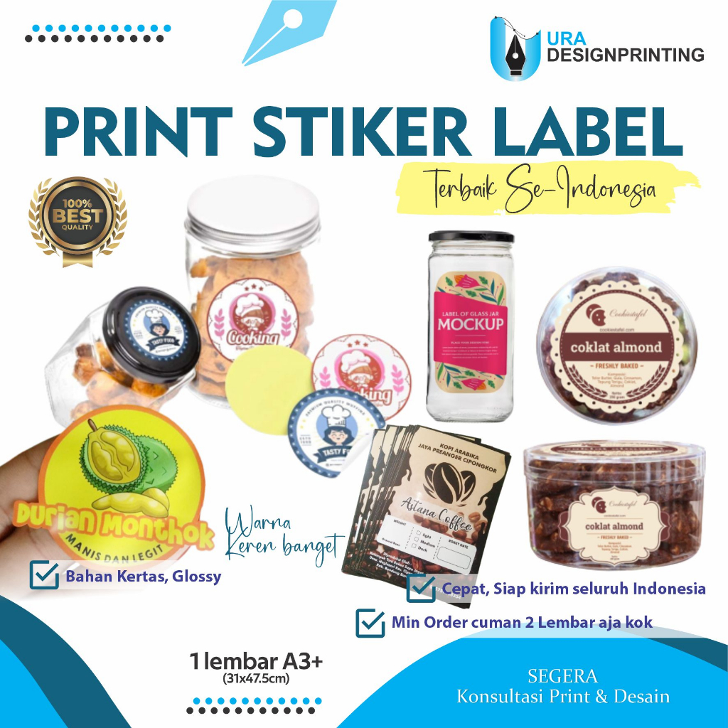 

STIKER LABEL UNTUK CUP/BOX/KACA BANDUNG MURAH BERKUALITAS