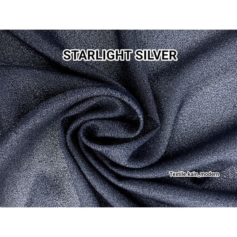 Bahan/kain Starlight silver mewah