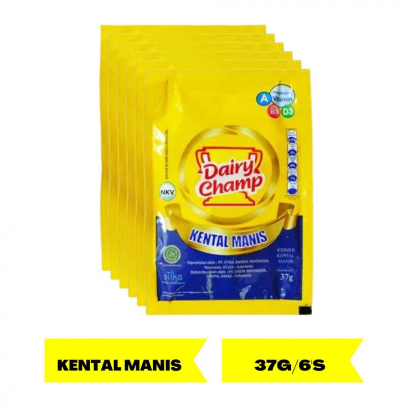 

Susu kental manis dairychamp sachet