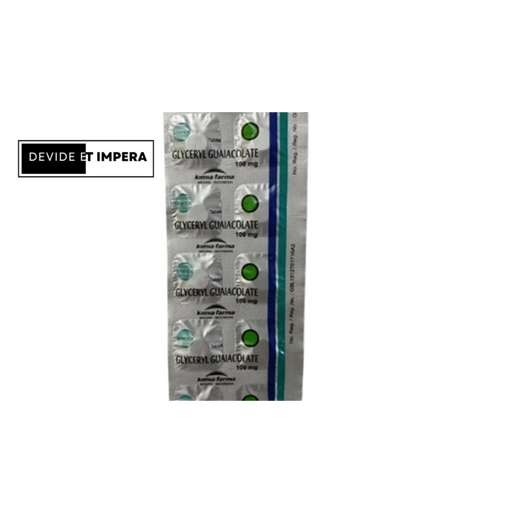 Guaifenesin / Glyceryl Guaiacolate (GG) / 1 Strip / 10 Tablet / Obat Batuk