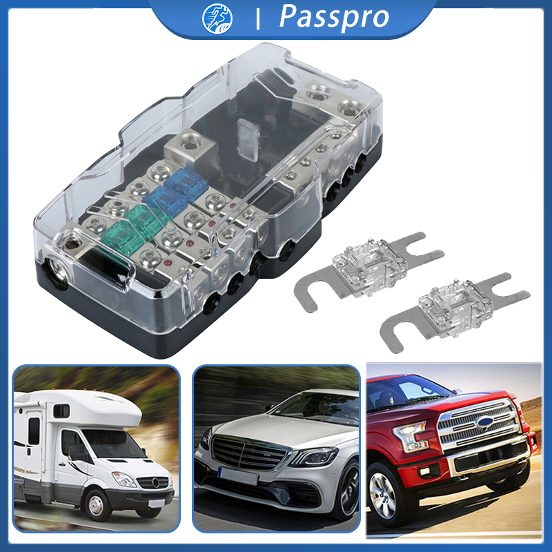 Fuse Distribution Block Multi-functional Audio Stereo Car Audio ANL Fuse Holder