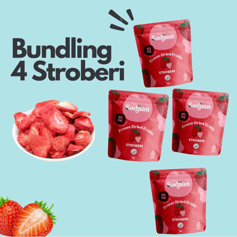 

Bundling 4 Stroberi - Freeze Dry Stroberi