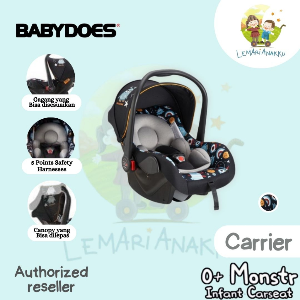 Baby Carseat Infant Carrier Babydoes Saffe 2.0 / Saffe+ Plus Dudukan Bayi di Mobil