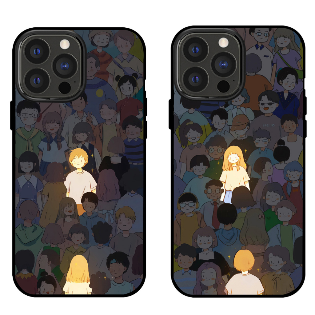 bayy.custom Couple Case Aesthetic Premium iPhone