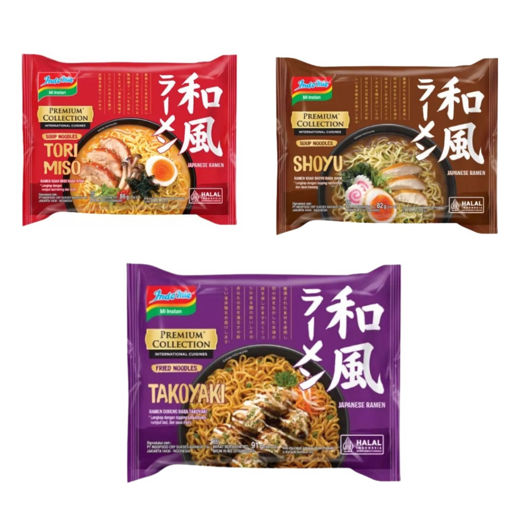 

Indomie Japanese Ramen | Torimiso | Takoyaki | Shoyu | Indomie Ramen