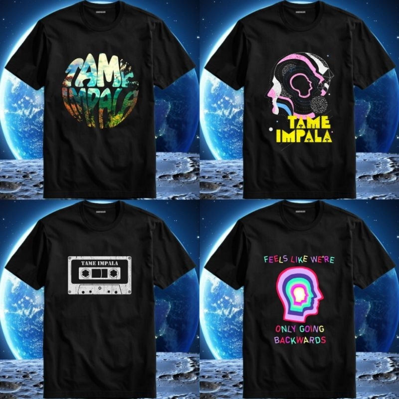 Baju Kaos Tshirt T Shirt Pria Laki Cowok Cewek Perempuan Unisex Band Tame Impala Innerspeaker The Sl