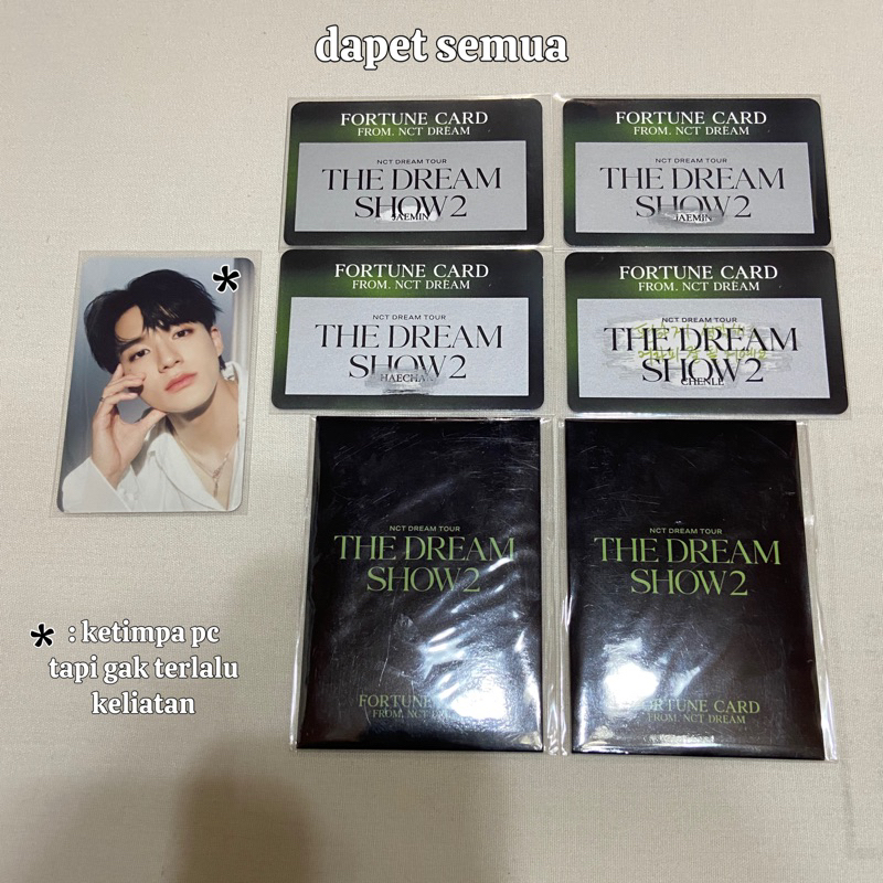 [BACA DESKRIPSI] FORTUNE SCRATCH TDS 2 pc jeno konsep, haechan selca, hc jm cl fortune card