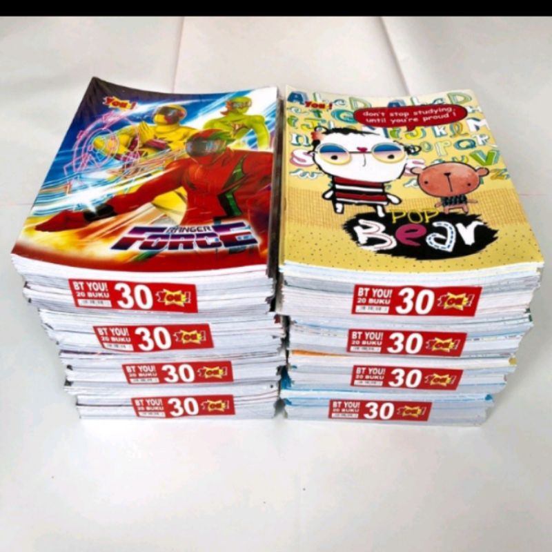 

peralatan sekolah buku tulis you harga untuk 1 pcs