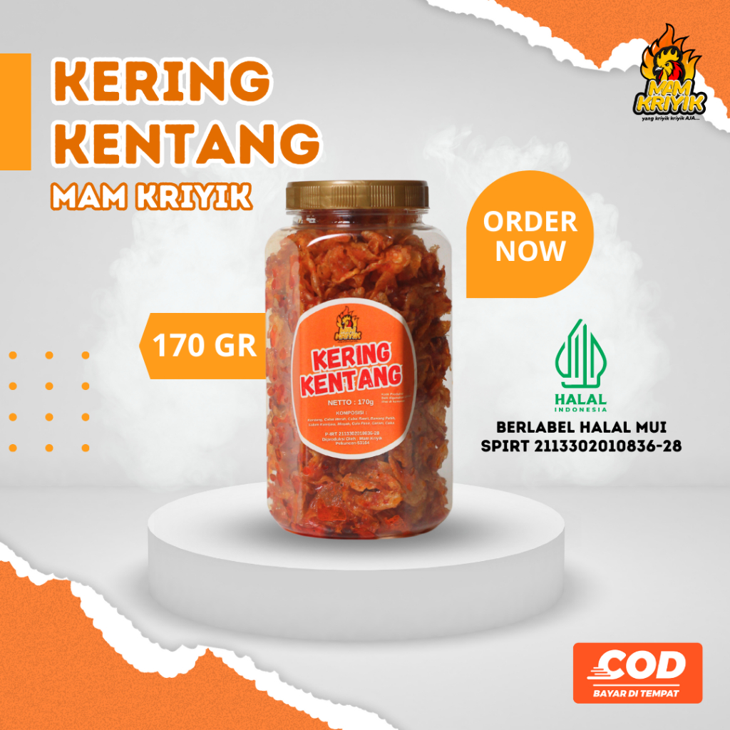 

Kering Kentang Mam Kriyik 100gr Original | Cemilan Kekinian Halal