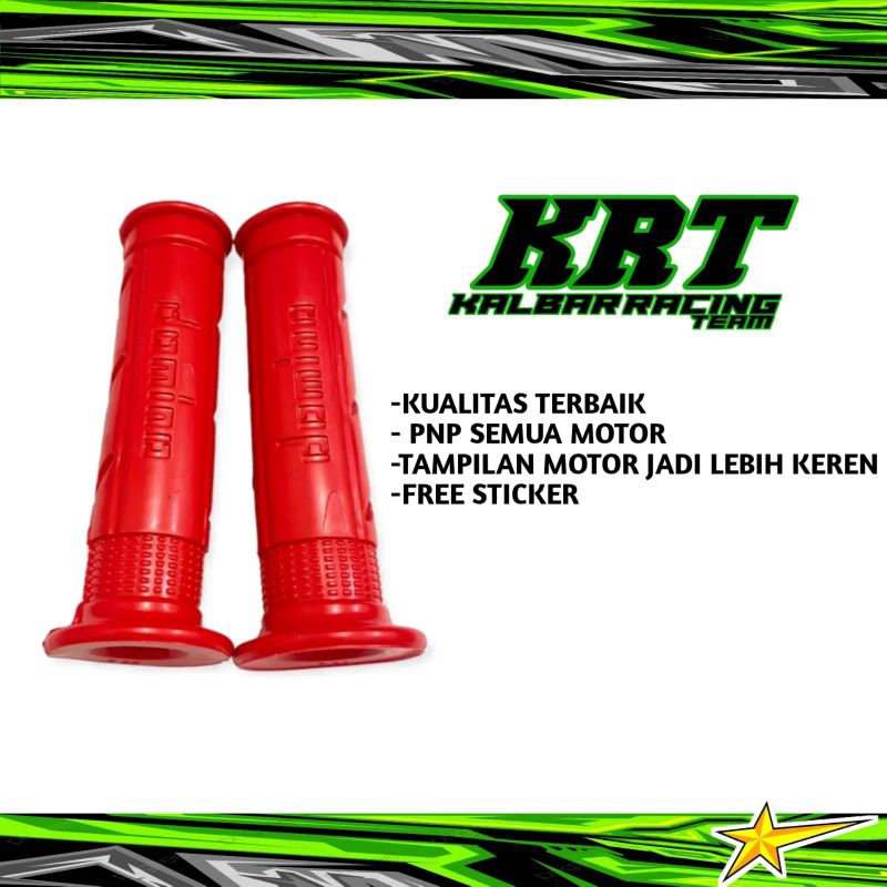 Handgrip Domino Merah Handgrip Motor Handfat Motor Variasi Motor