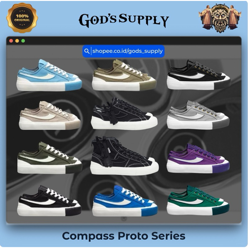 COMPASS PROTO HIGH & LOW // PROTO LITE GREY BLACK GREEN PURPLE – ORIGINAL – FULLSET – FULLSIZE 35-45