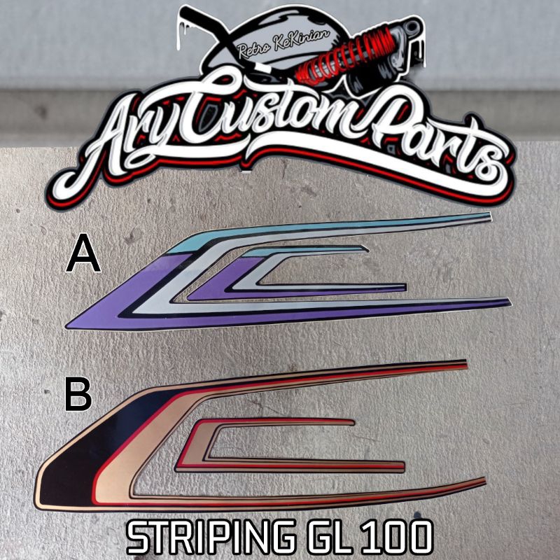 Sticker stiker striping gl 100 gl 125 gl series
