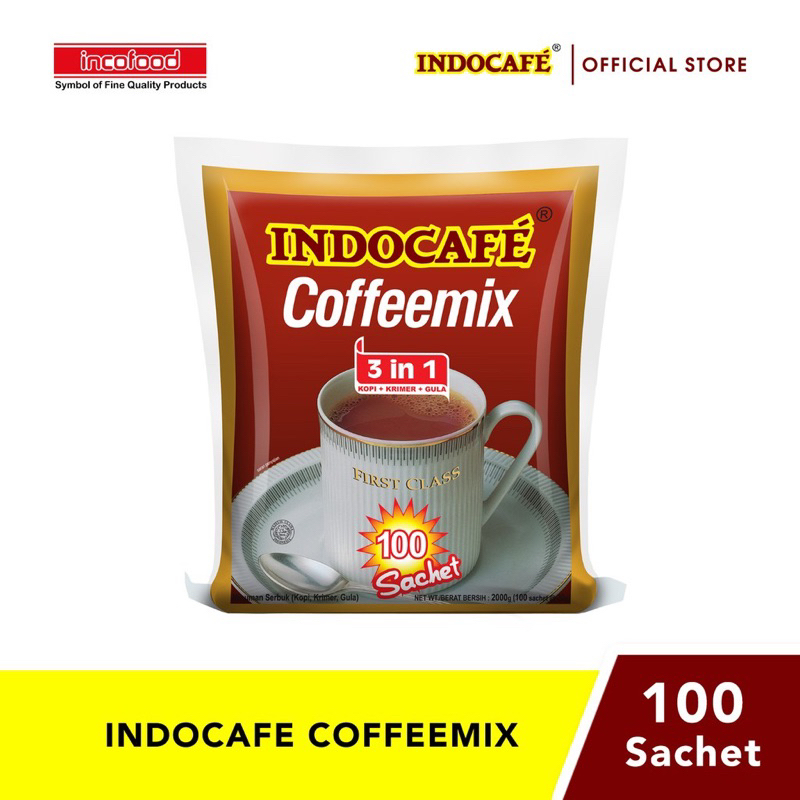 

Indocafe coffeemix sachet isi 100