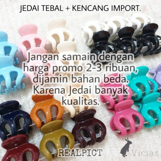 Jedai Import ORI Thailand / Jepit Rambut Badai Gurita - 5 CM