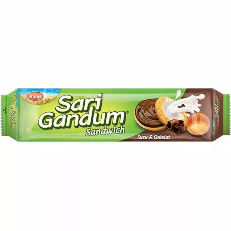 

Roma Sari Gandum Sandwich Coklat 130g