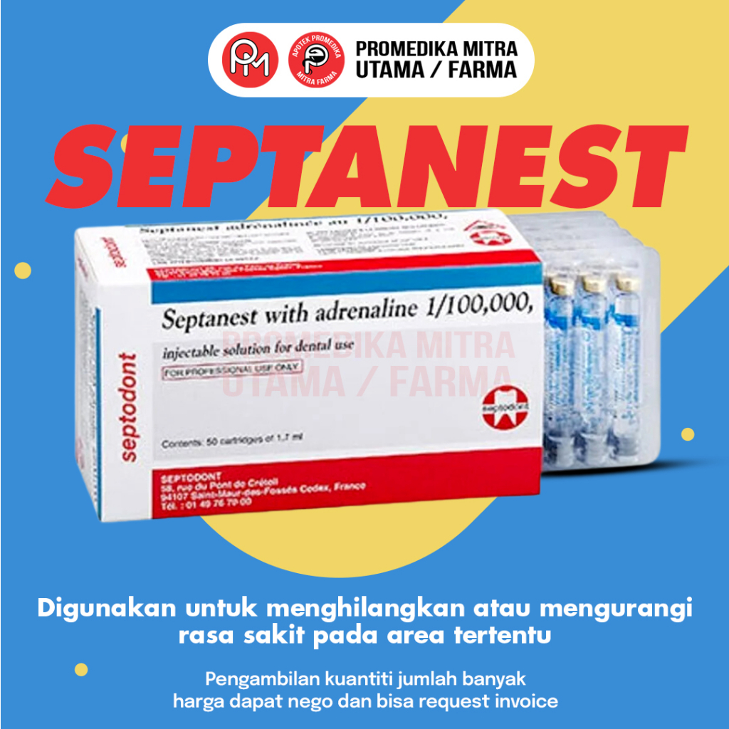 Dental Septanest Septodont Septocaine 1:100000