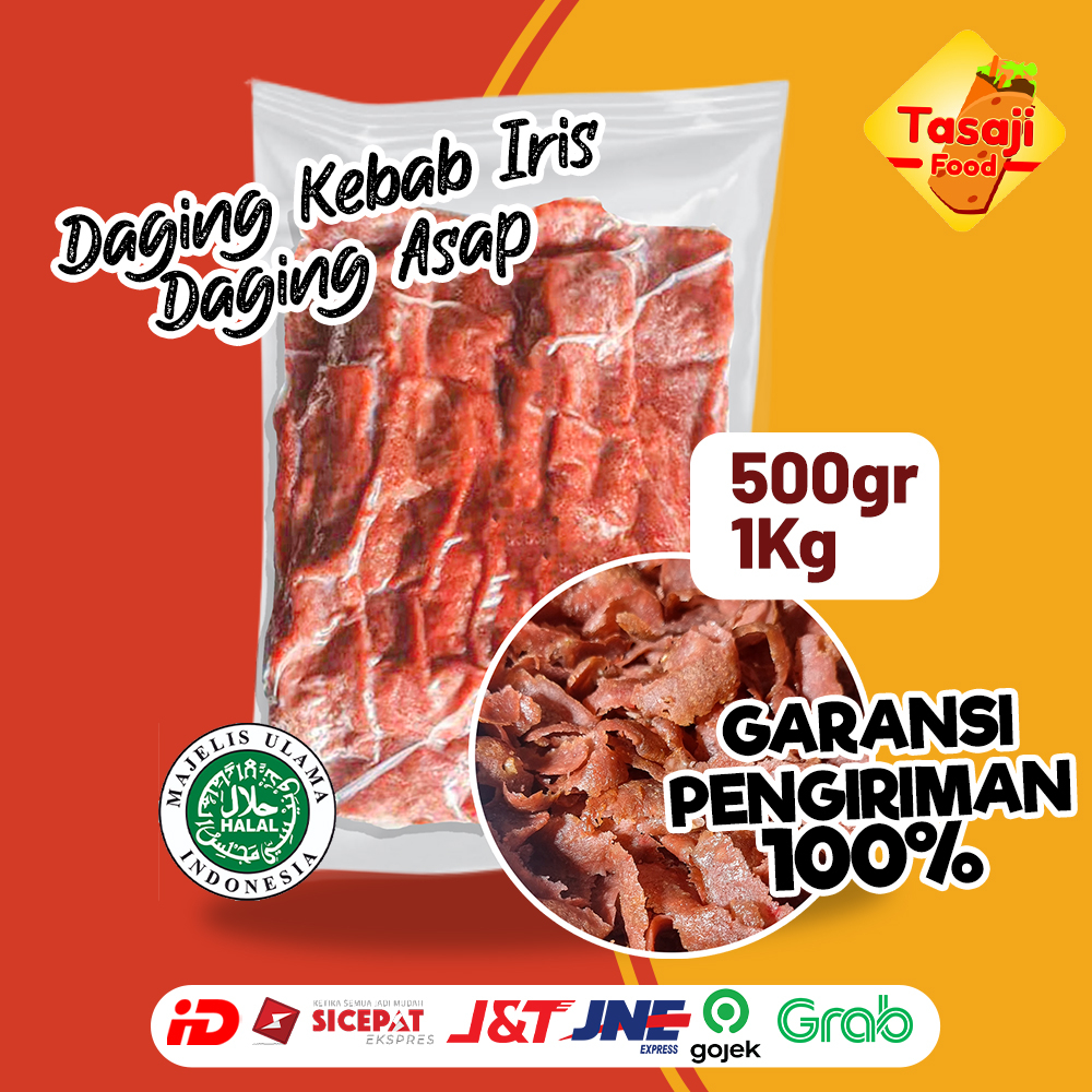 

Premium / Super Daging Asap, Daging Kebab Iris, Smoke Beef Slice, Daging Kebab Slice