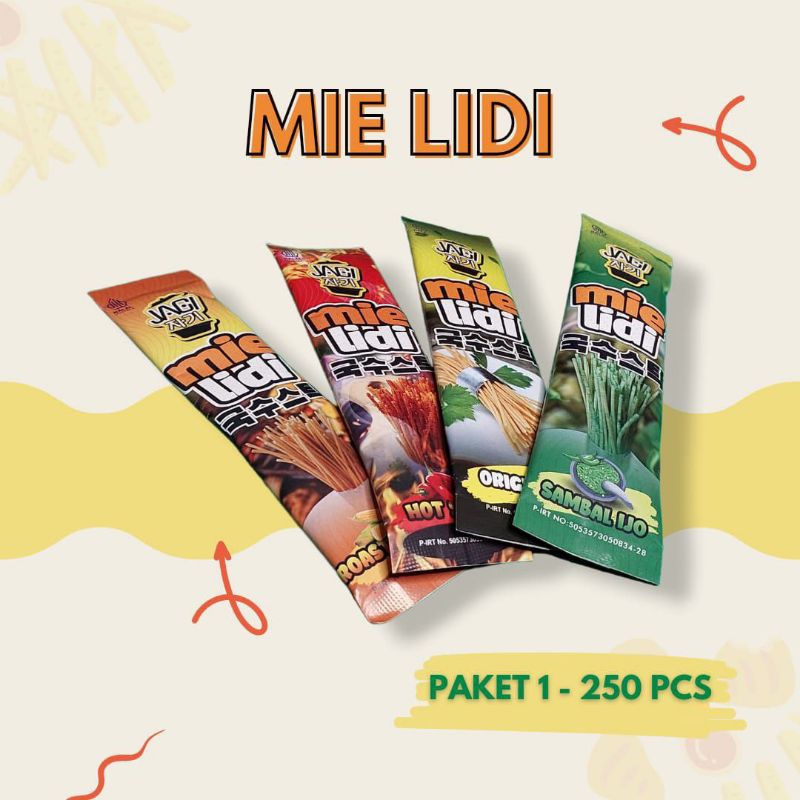 

paket usaha Mie Lidi Jagi non MSG 1 karton