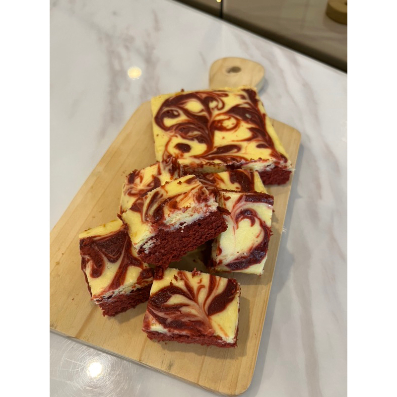 

Red velvet cheese cake brownies/Brownis cheese cake Red Velvet