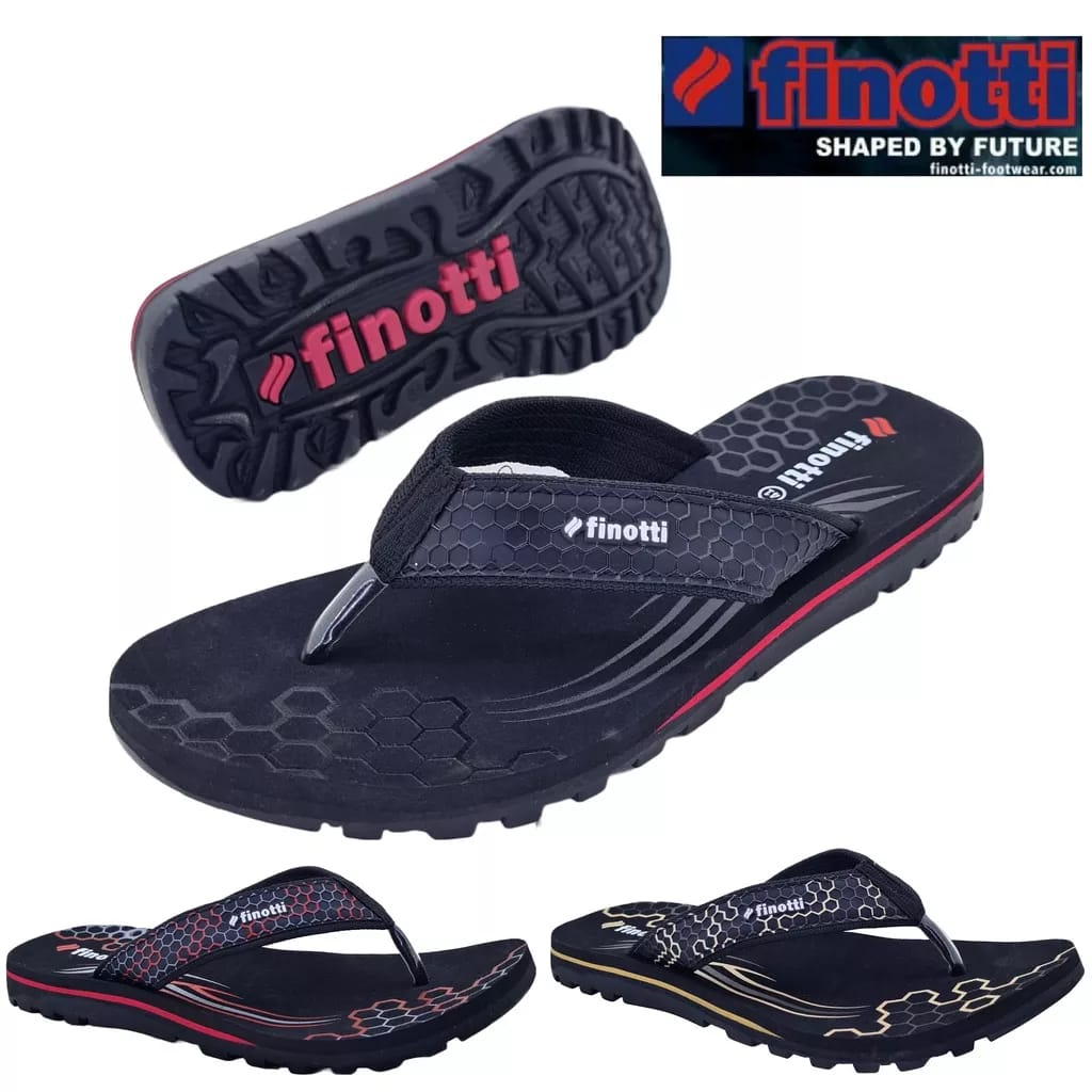 Finotti Benton - Sandal Jepit Pria Premium / Sendal Fashion Cowok Casual Harian / Asli Original