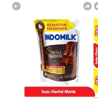 

susu kental manis indomilk coklat 545gram kemasan pouch