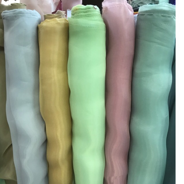 Organza polos/Kain organza/Organza silk premium