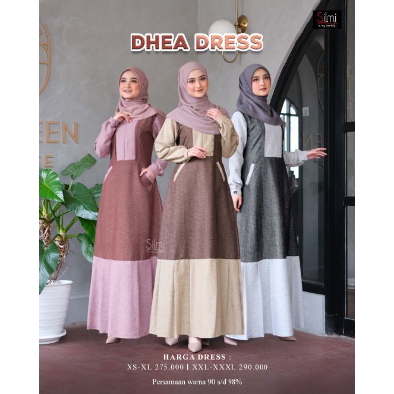 Silmi Dhea Dress | Gamis Silmi | Gamis Silmi Terbaru | Gamis Elegan | Gamis Silmi Premium | Gamis Pr