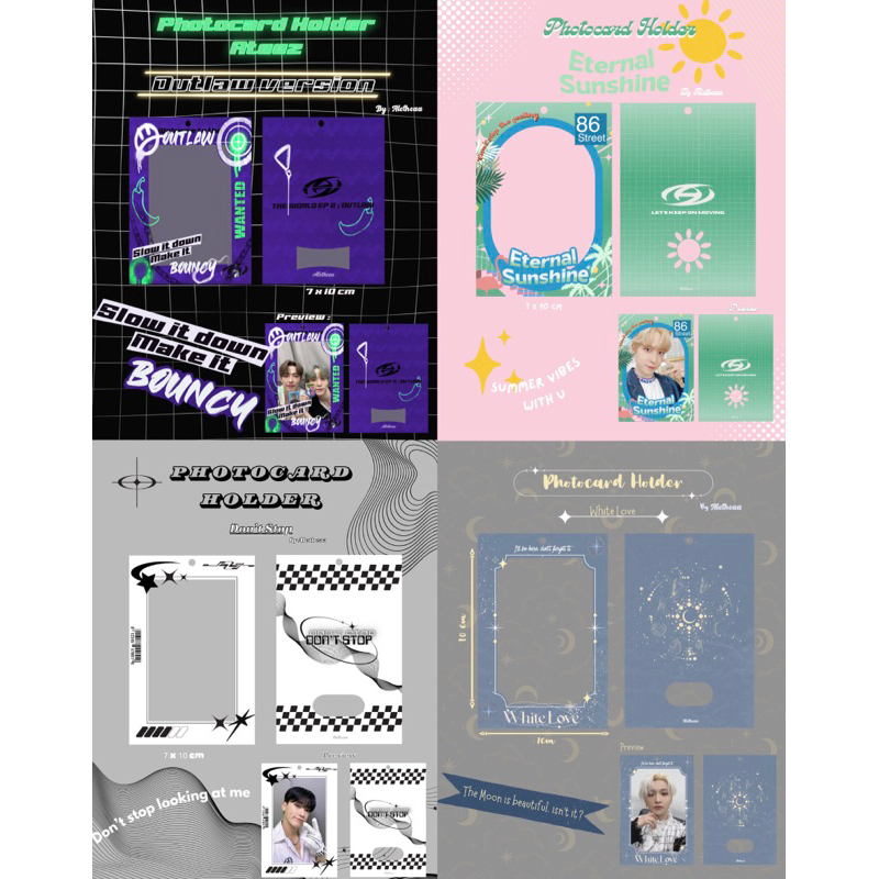[Aletheaa] Acrylic Card Holder Photocard / Cahol KPOP Ateez