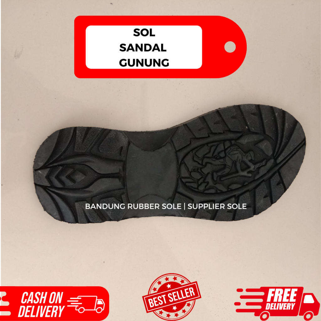Outsole Karet Sandal Gunung Hiking Pria Sol Sandal Hiking Sol Sandal Tracking Sol Sandal Rumahan Sol