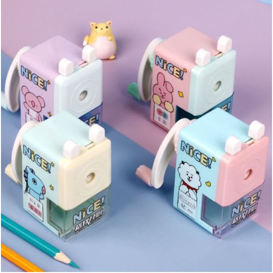 

Rautan meja putar kotak motif bts
