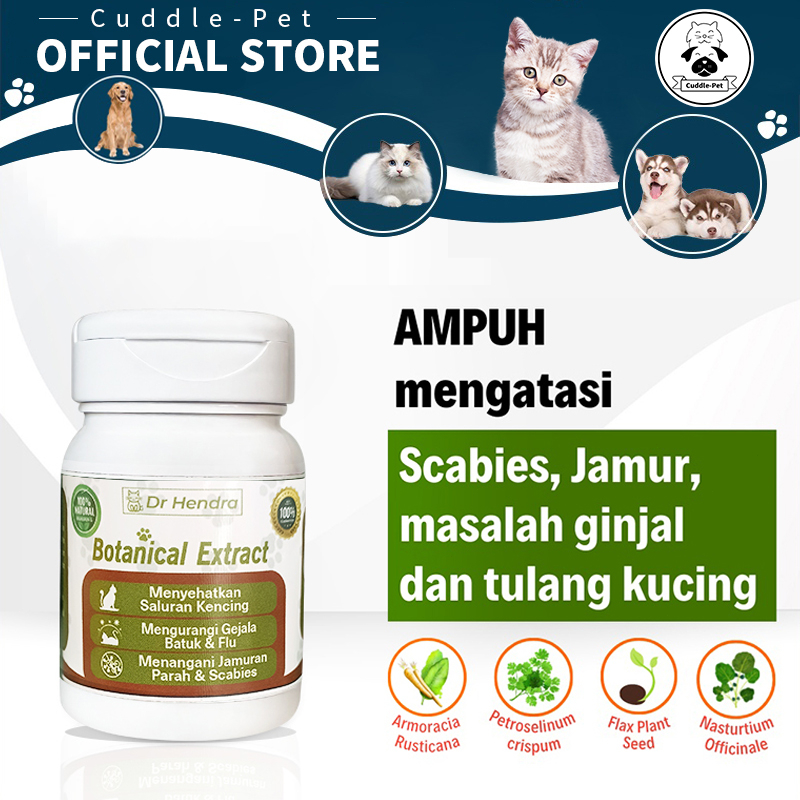 Gaya baru Vitamin Kucing Botanical Extract Obat Jamur Kucing Obat Ginjal Kucing Vitamin Tulang Kucin