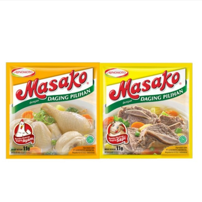 

Masako Bumbu Kaldu Kemasan Renceng Isi 12 Pcs Murah & Hemat - Expired masih lama