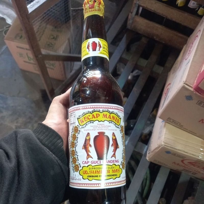 

Kecap manis cap guci bandeng / 2 ikan