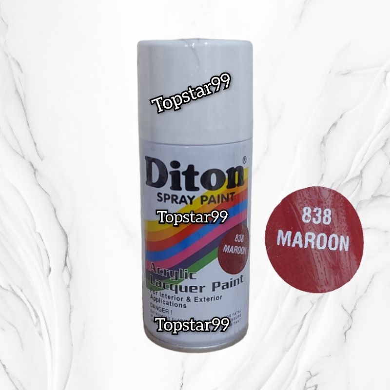 Pilok pilox Pylok Cat Semprot Diton Merah Maron / Maroon 836 150cc .