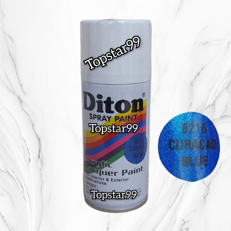 Pilok Pylok Cat Semprot Diton Biru Metalic 8216 / Curacao Blue 8216 150cc .