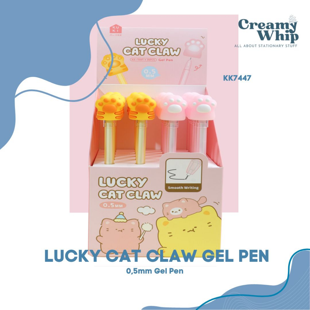 

0.5 MM Tip Lucky Cat Claw Gel Pen - Pulpen Tangan Kucing pena tulis dengan hiasan tangan kucing pulpen lucu cute stationary